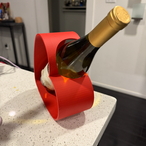 Szívecskés Bortartó Valentinnapra - otthon & életmód - konyhafelszerelés, tálalás - tálalás - bortartó - Meska.hu