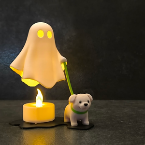 Kicsi Világító Kuyás Szellem Polcdísz - otthon & életmód - dekoráció - halloween - halloweeni dekoráció - Meska.hu