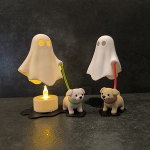 Kicsi Világító Kuyás Szellem Polcdísz - otthon & életmód - dekoráció - halloween - halloweeni dekoráció - Meska.hu