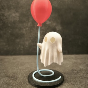 Kicsi Világító Lufis Szellem Polcdísz - otthon & életmód - dekoráció - halloween - halloweeni dekoráció - Meska.hu