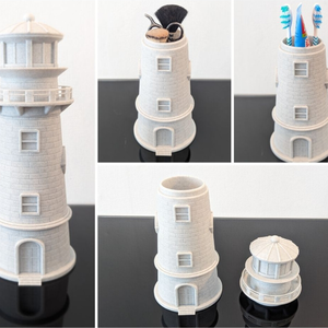 Világítótorony Fürdőszobai rendszerező és fogkefetartó - otthon & életmód - fürdőszoba - fogkefetartó - Meska.hu