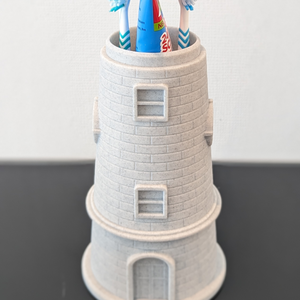 Világítótorony Fürdőszobai rendszerező és fogkefetartó - Meska.hu