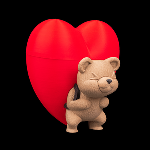 Szív alakú tároló doboz macival � aranyos ajándék Valentin-napra és különleges alkalmakra, Ékszer, Ékszertartó, Ékszerdoboz, Mindenmás, MESKA