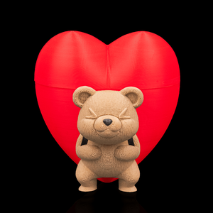 Szív alakú tároló doboz macival � aranyos ajándék Valentin-napra és különleges alkalmakra - ékszer - ékszertartó - ékszerdoboz - Meska.hu