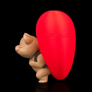 Szív alakú tároló doboz macival � aranyos ajándék Valentin-napra és különleges alkalmakra - ékszer - ékszertartó - ékszerdoboz - Meska.hu