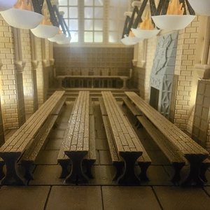 Harry Potter � Hogwarts Great Hall világító könyvtámasz  3D dioráma dekoráció - otthon & életmód - dekoráció - asztal és polc dekoráció - könyvszobor - Meska.hu