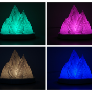 Modern hegy formájú hangulatlámpa  Minimalista LED dekoráció - otthon & életmód - lámpa - hangulatlámpa - Meska.hu