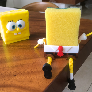 Spongyabob  Mosogató Szivacstartó, Otthon & Életmód, Konyhafelszerelés, tálalás, Konyhai dekoráció, Konyhai dísz, Mindenmás, Az ár tartalmazza az alsó tároló részt és a fejet amely eltakarja a szivacsot amikor éppen nem hasz..., MESKA