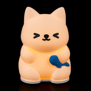 MeowGlow � Cuki cicás hangulatlámpa hallal, meleg fényű LED - otthon & életmód - lámpa - hangulatlámpa - Meska.hu