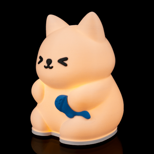 MeowGlow � Cuki cicás hangulatlámpa hallal, meleg fényű LED - otthon & életmód - lámpa - hangulatlámpa - Meska.hu