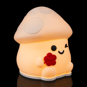 GombaGlow � Cuki Dínós hangulatlámpa gyerekeknek, meleg fényű LED - otthon & életmód - lámpa - hangulatlámpa - Meska.hu