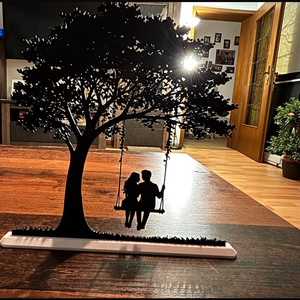 Szerelmespár hintán � fa alatt, modern sziluett dekoráció, , Mindenmás, MESKA