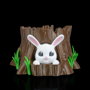 Húsvéti Csokitartó Nyuszilak - ünnepi díszek, dekorációk - húsvéti díszek és dekorációk - húsvéti kosár - Meska.hu