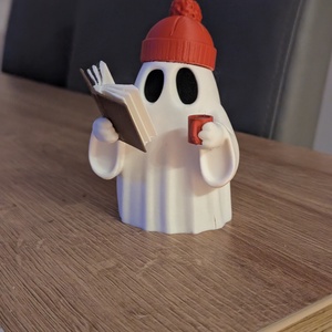 Kicsi Világító Kávézó Szellem Polcdísz - otthon & életmód - lámpa - hangulatlámpa - Meska.hu