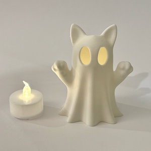 Világító Macskás Szellem Polcdísz - Meska.hu