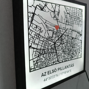 Szerelmetek kezdete � Az első pillantás LED fali térképe, Otthon & Életmód, Dekoráció, Kép & Falikép, 3d képek, Mindenmás, MESKA