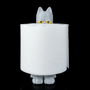 Kukucskáló cicás WC-papír tartó - otthon & életmód - fürdőszoba - fürdőszobai tároló - Meska.hu