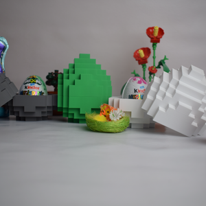 Minecraft Húsvéti Kinder Meglepetés Tojás Tartó - ünnepi díszek, dekorációk - húsvéti díszek és dekorációk - húsvéti tojástartó - Meska.hu