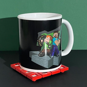 Minecraftos Asztali Tolltartó és Poháralátét - otthon & életmód - papír, írószer - tolltartó & ceruzatekercs - Meska.hu