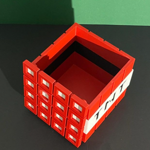 Minecraftos Asztali Tolltartó és Poháralátét - otthon & életmód - papír, írószer - tolltartó & ceruzatekercs - Meska.hu