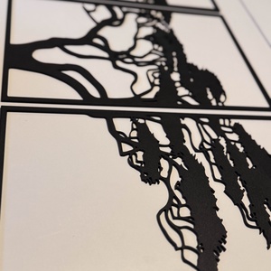 3 részes 3D fa sziluett faldekor - otthon & életmód - dekoráció - kép & falikép - 3d képek - Meska.hu