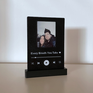 Egyedi Spotify stílusú fotós emléktábla � páros ajándék - otthon & életmód - dekoráció - kép & falikép - képkeret - Meska.hu