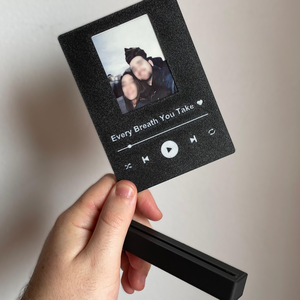 Egyedi Spotify stílusú fotós emléktábla � páros ajándék - otthon & életmód - dekoráció - kép & falikép - képkeret - Meska.hu