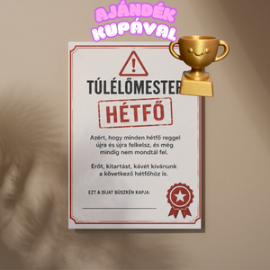 Vicces személyre szabható Oklevél Kollégáknak Ajándék kupával - Meska.hu