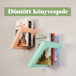 Döntött Minimalista Könyvelpolc - otthon & életmód - dekoráció - asztal és polc dekoráció - könyvtámasz - Meska.hu