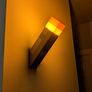 Minecraft stílusú fáklya lámpa � 3D nyomtatott LED éjszakai fény - Meska.hu