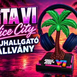 GTA Vice City stílusú fejhallgató állvány � pálmafás gamer dekoráció - Meska.hu