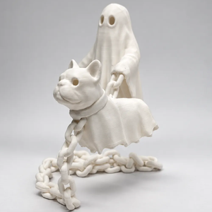 Világító Francia Bulldog Szellemmel - otthon & életmód - dekoráció - halloween - halloweeni figurák - Meska.hu