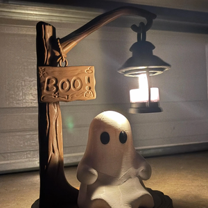 Nagy Világító Szellem Polcdísz - otthon & életmód - dekoráció - halloween - halloweeni figurák - Meska.hu