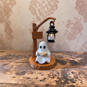 Nagy Világító Szellem Polcdísz - otthon & életmód - dekoráció - halloween - halloweeni figurák - Meska.hu
