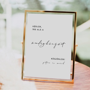 Esküvői Üzenet, Felirat merített papíron, Polaroid Vendégkönyvhöz, Fotóalbumhoz, Dekoráció, Kellék - esküvő - meghívó & kártya - ültetési rend - Meska.hu
