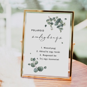 Esküvői Üzenet, Felirat merített papíron, Polaroid Vendégkönyvhöz, Fotóalbumhoz, Dekoráció, Kellék - esküvő - meghívó & kártya - ültetési rend - Meska.hu