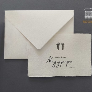 Nagymama leszel, Nagypapa leszel, meglepetés kártya, babaváró, nagyszülők - otthon & életmód - papír, írószer - Meska.hu