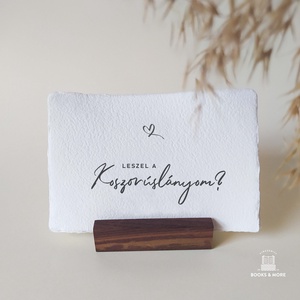 Koszorúslány felkérő kártya, Tanú felkérő kártya, Esküvői képeslap, Esküvői kártya - esküvő - meghívó & kártya - meghívó - Meska.hu