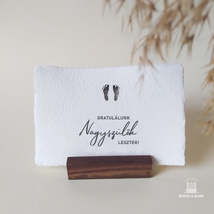 Nagyszülők lesztek kártya, meglepetés kártya, babaváró, nagyszülő köszöntő ajándék - otthon & életmód - papír, írószer - Meska.hu