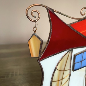 Tiffany Manóházikó üvegdísz, asztaldísz - otthon & életmód - dekoráció - asztal és polc dekoráció - díszüveg - Meska.hu