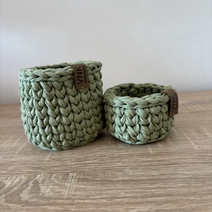 Horgolt tárolók, Otthon & Életmód, Tárolás & Rendszerezés, Tárolókosár, Horgolás, MESKA