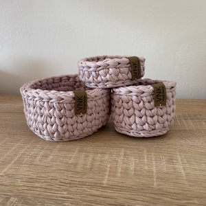 Horgolt tároló szett, Otthon & Életmód, Tárolás & Rendszerezés, Tárolókosár, Horgolás, MESKA