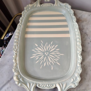 Vintage fém tálca, Otthon & Életmód, Konyhafelszerelés, tálalás, Tálalás, Tálca, Festett tárgyak, MESKA