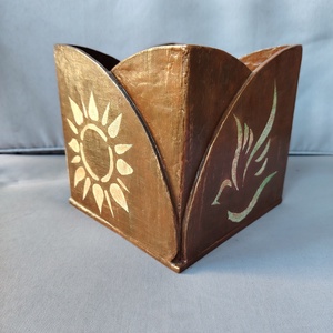 Tulipán dobozka, Otthon & Életmód, Tárolás & Rendszerezés, Doboz, Festett tárgyak, Újrahasznosított alapanyagból készült termékek, MESKA