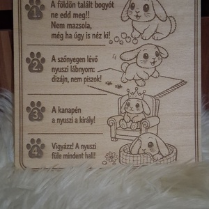 Bunny house rules - Meska.hu