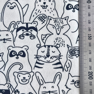 Designer állatmintás jersey � Limitált anyagdarabok (OEKO-TEX) - kellékek & szerszámok - méteráru - anyagcsomag - Meska.hu