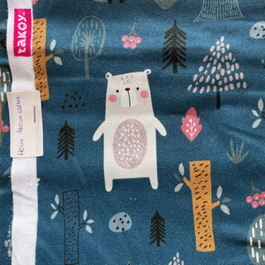 Designer erdei állatos bambusz anyag � Limitált anyagdarab (OEKO-TEX) - kellékek & szerszámok - méteráru - anyagcsomag - Meska.hu