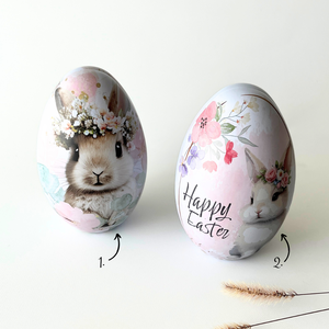 Fém nyitható húsvéti tojások meglepetésekhez - Többféle mintával - kellékek & szerszámok - dekorációs kellékek - egyéb kellékek - Meska.hu
