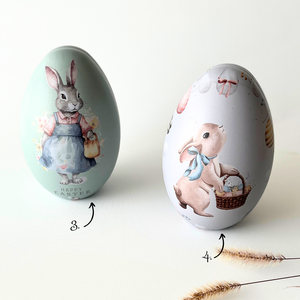 Fém nyitható húsvéti tojások meglepetésekhez - Többféle mintával - kellékek & szerszámok - dekorációs kellékek - egyéb kellékek - Meska.hu