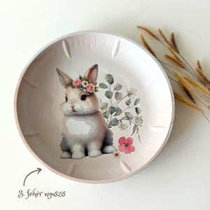 Dekor tányér fémből - Húsvéti mintákkal - kellékek & szerszámok - dekorációs kellékek - egyéb kellékek - Meska.hu